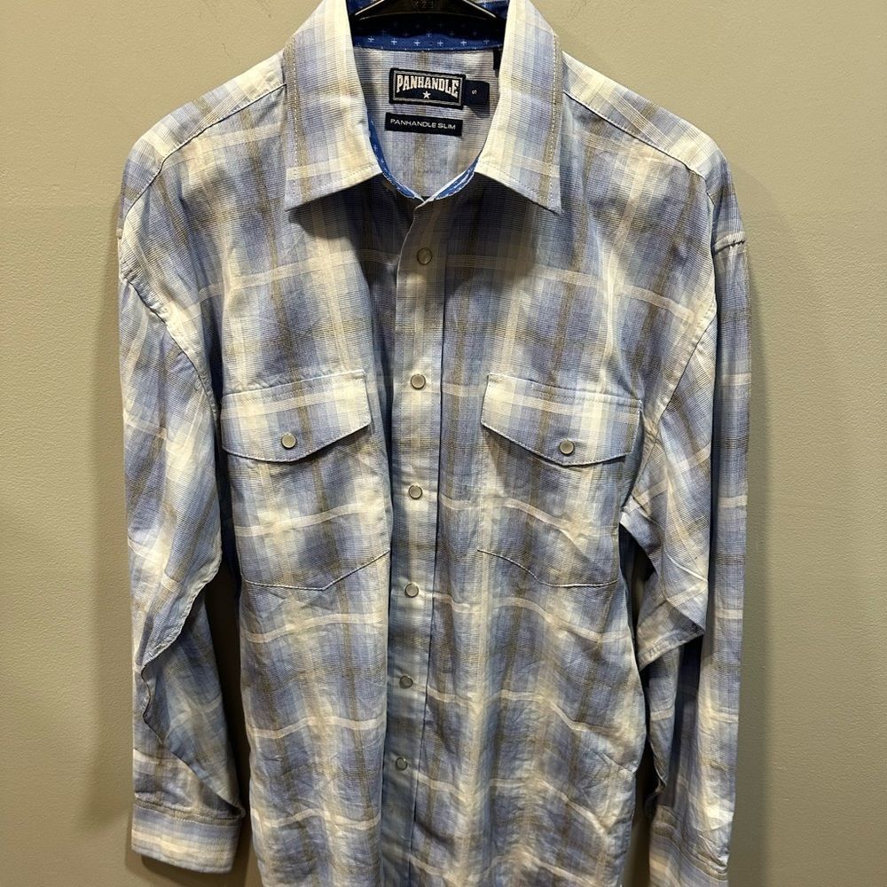 ⭐️ 2 for $15 ⭐️ Panhandle Slim Pearl Snap Button Down